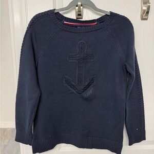 Tommy Hilfiger Navy Anchor Crew Neck Sweater